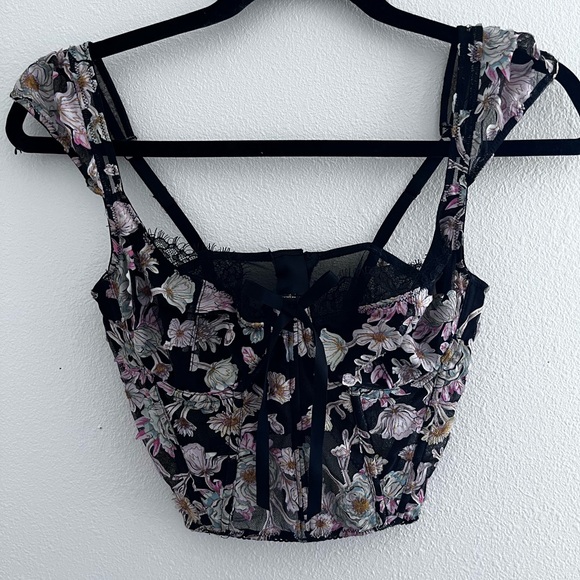 Victoria Secret Floral Corset Top - Picture 2 of 3